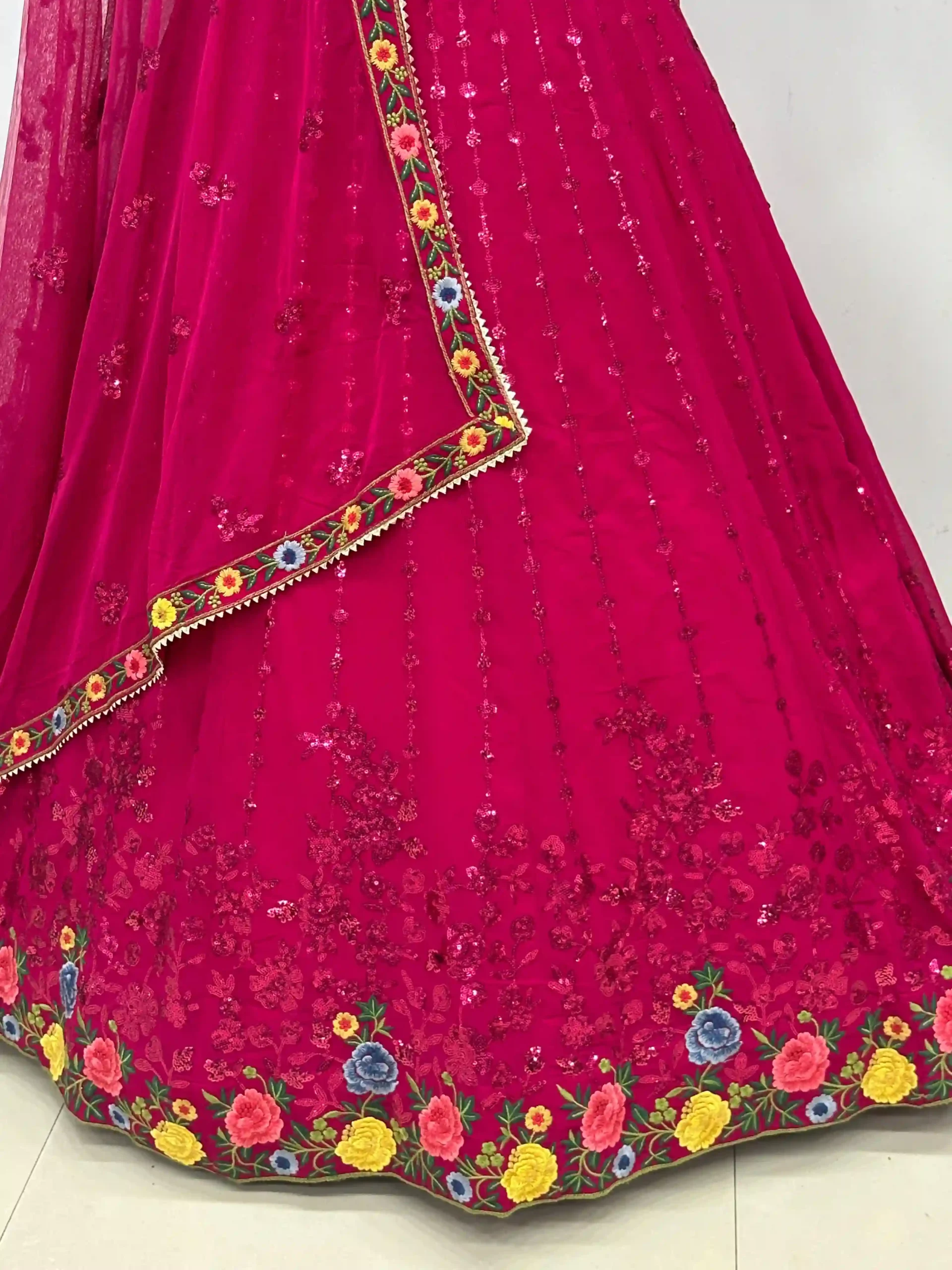 Anantesh Bridesmaid Vol 02 Georgette Wholesale Lehenga Catalog — Wholesale Lehenga, MPA wholesale from Surat - Gallery Image 3
